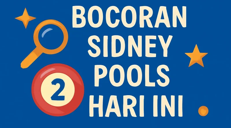Bocoran Sidney Pools Hari Ini